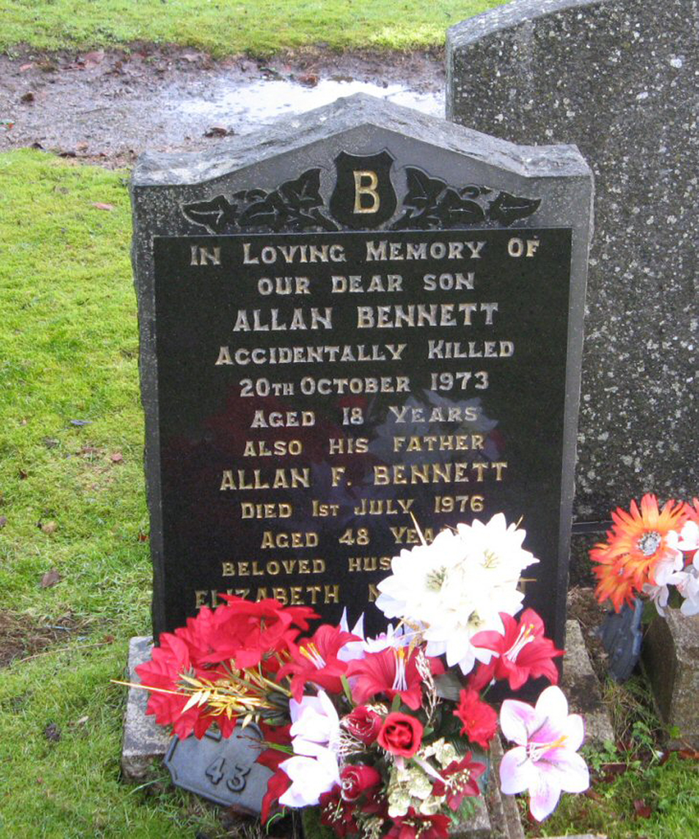 Photo of headstones/Elizabeth MacLennan died [2014] MI Alness